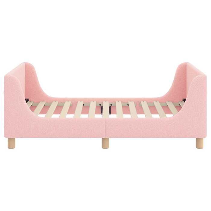 Structure de lit - HAOSHOP - Cadre de lit pour enfants avec tête de lit Rose 80 x 160 cm&01_114677