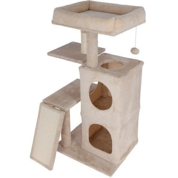 Arbre À Chat KERBL ALESSIA – Polyester, Alcôve À Deux Étages - vue 2