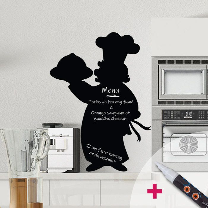 Sticker Ardoise Tableau Noir Effaçable – Design Livre, 50x70 Cm | Autocollant Mural Repositionnable