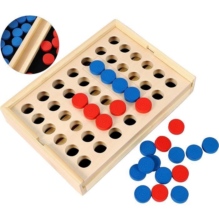 Jeu De Société pour 2 Personnes 4 Victoires Jeu de Stratégie Classique pour Adultes et