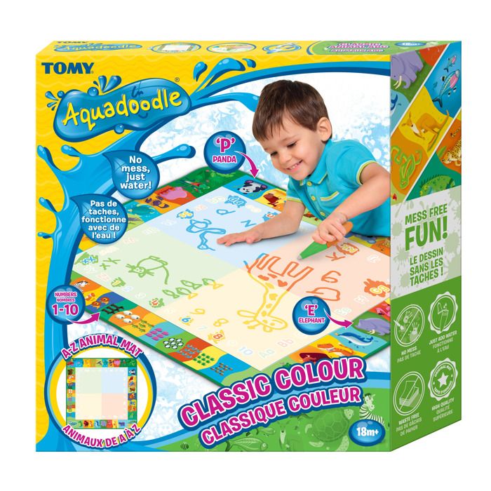 AQUADOODLE TOMY GRIBOUILLAGE Officiel de coloriage et de Dessin, Tapis de Jeu à EUR 26,00