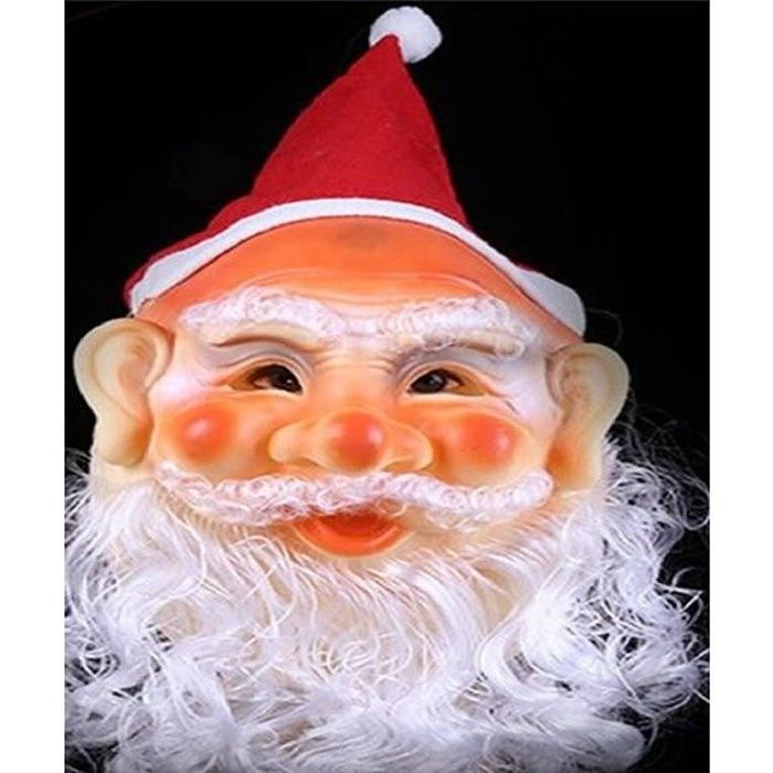 Homme En Costume De Père Noël Avec Masque Médical Venant Par La Fenêtre | Photo Premium