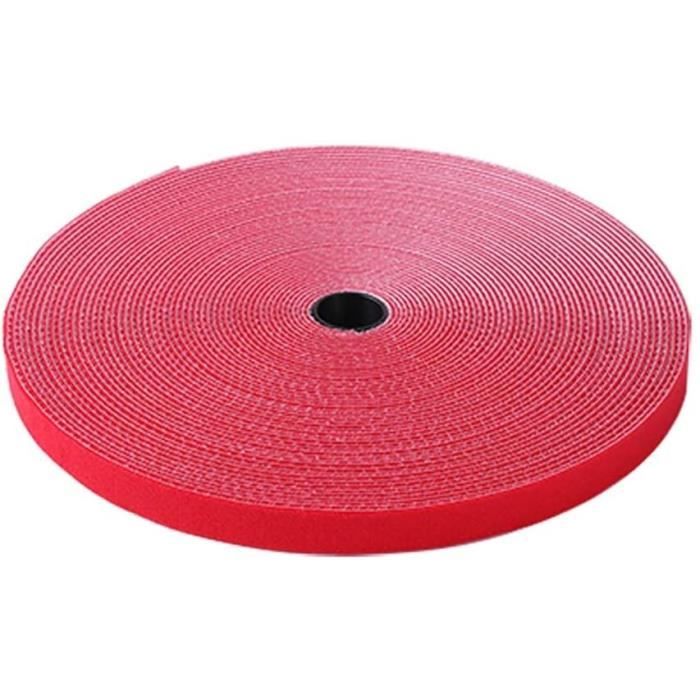 Bande Velcro Extra Forte Autocollante 8 M X 20 Mm + 20 Paires Pastilles - Adhésif Puissant, Pour Fixation Amovible - 2