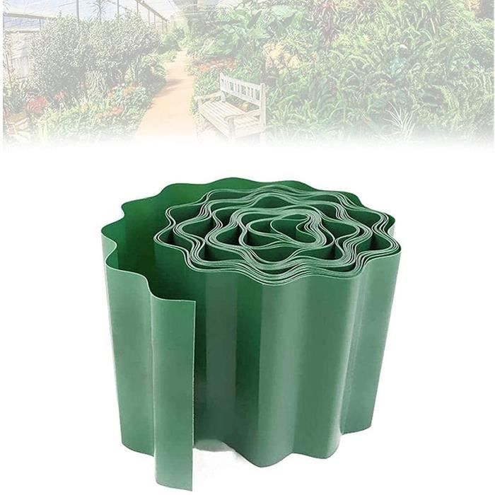 22,4 m - Bordure de pelouse en Plastique - Bordure de Jardin - Bordure