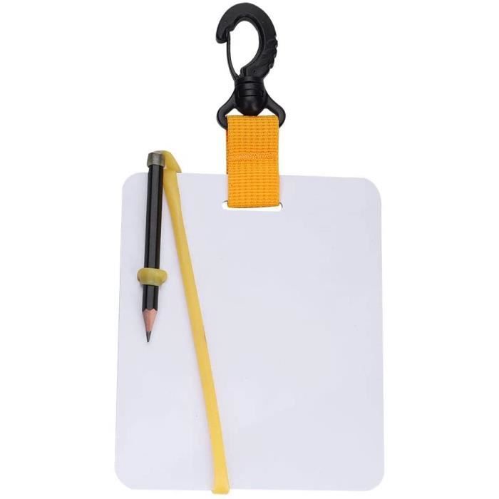 Ardoise d'écriture avec Crayon, Ardoise d'écriture de plongée, Ardoise