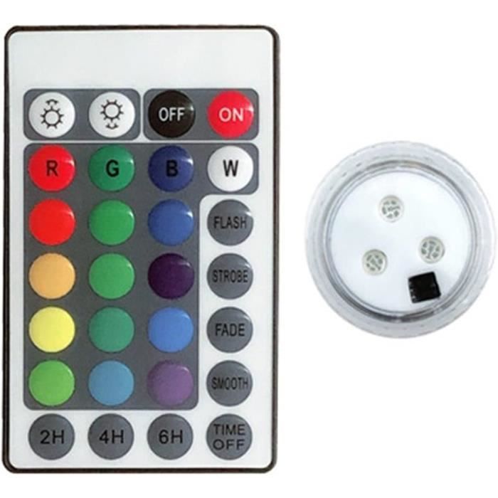 2 Lumières LED Submersibles IP68 - Piscine, Spa, Aquarium - 5 Modes Couleurs Changeantes - Flottantes Étanches