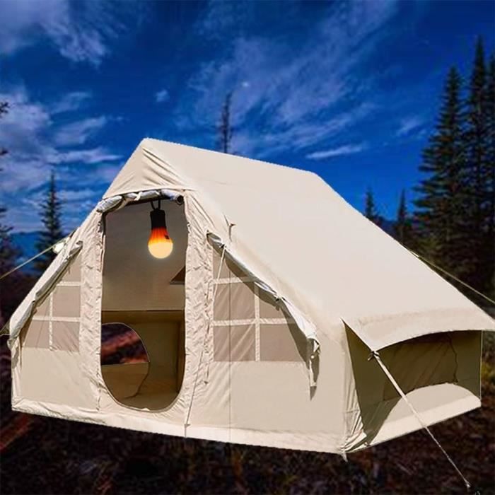 Tente Gonflable Ignifuge 4 m, Tente de Cabine de Camping Glamping en Plein  air, Tente de hub de Camping Gonflable pour la Famille, l'extérieur, Le  Camping, la randonnée e : : Sports