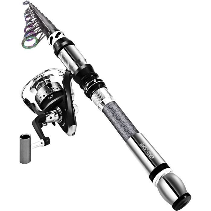 Canne à Pêche Et Moulinet En Fiber De Carbone, Ensemble De Canne à