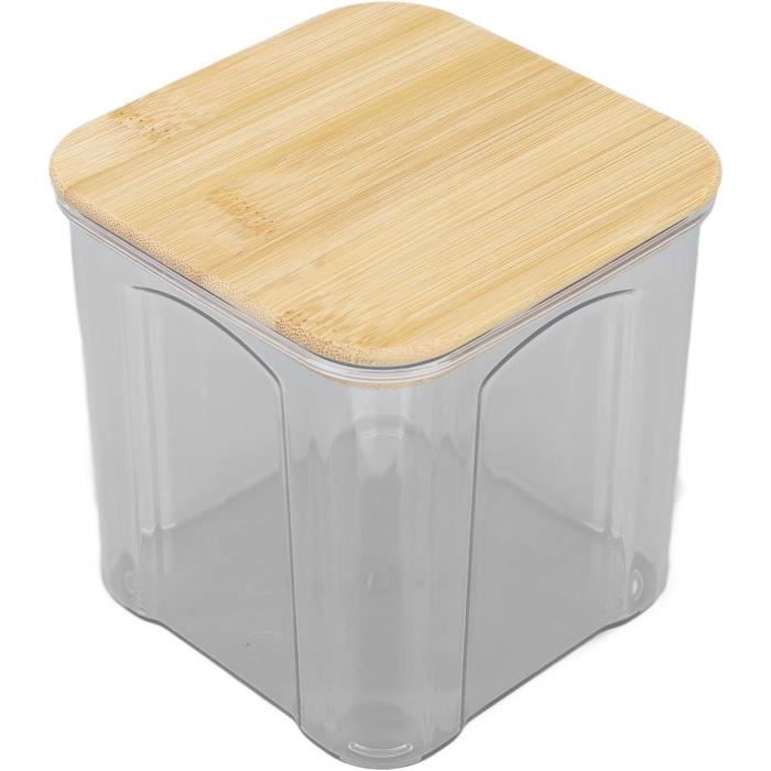 Typhoon Otto Boîte à Thé Hermétique 1,4 L Avec Couvercle Bambou – Design Noir Mat & Or Élégant