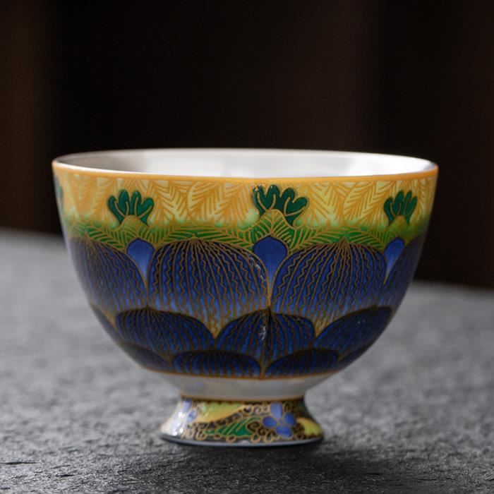 Ensemble de 5 tasses à thé en céramique Agano-yaki de