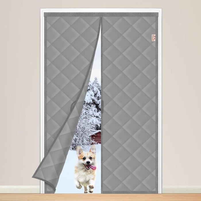Rideau De Porte Magnétique Isolant Sekey - 90 X 200 Cm - Avec Fenêtre - Coupe-vent, Imperméable - Économie D'énergie Pour Portes-fenêtres Ou Balcons