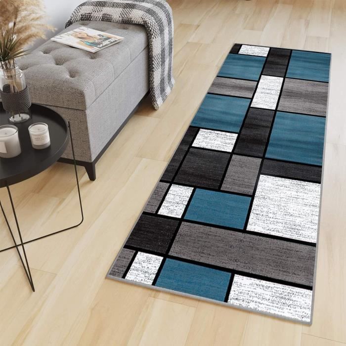 Tapis De Couloir Long 80x280 Cm – Antidérapant, Lavable, Polyester Haute Densité, Pour Cuisine, Entrée, Buanderie…