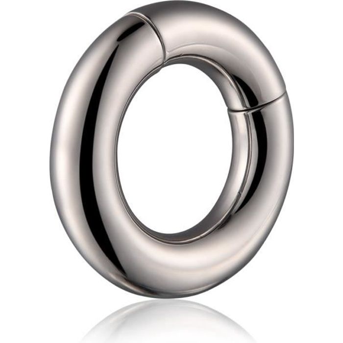 Anneau Magnétique Acier Inoxydable Homme - Entraînement Poids Puissant 35 Mm - 5 Tailles Au Choix - A383