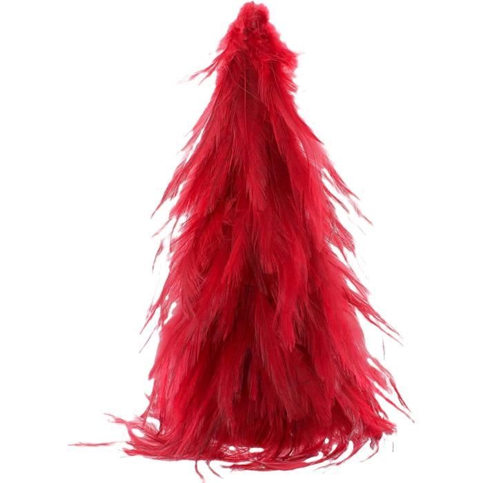 Sapin de Noël artificiel - Mini arbre de Noël en plumes - 25 cm