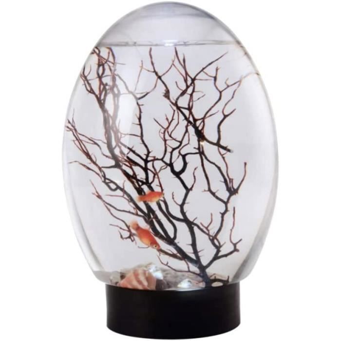 Mini Aquarium d'écosphère écosphère fermé Aquarium de Bureau écosystème Aquatique avec Une Base