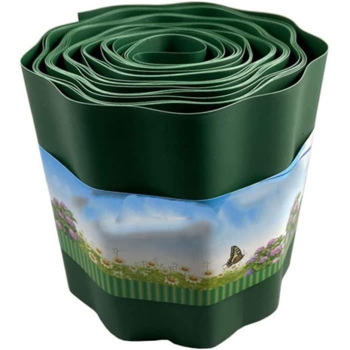 VidaXL Bordure De Jardin 10m X 0,4m Vert - Clôture Fil Métallique, Résistante Aux Intempéries