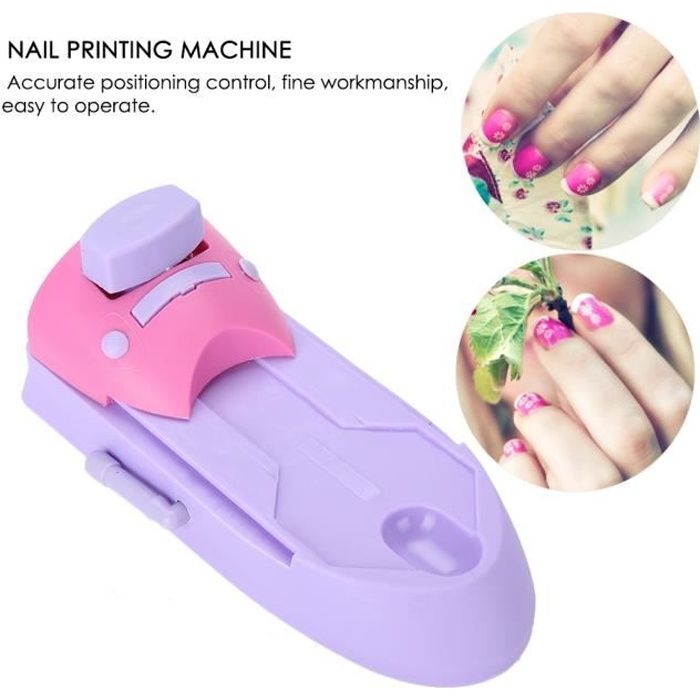 Nail Art Machine d'impression d'ongles Dessin d'impression Motif manucure timbre machine Stamper Kit DIY