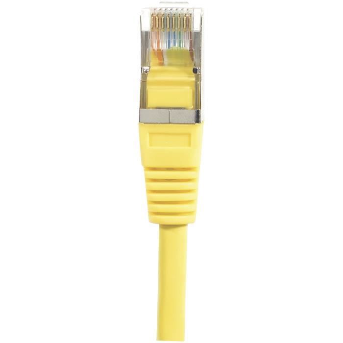 Cable RJ45 7m FTP CAT6 jaune - Cdiscount Informatique