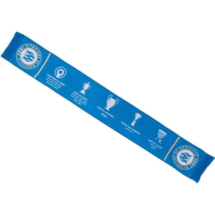 Écharpe - OLYMPIQUE DE MARSEILLE - OM - Polyester - Noir - Officielle