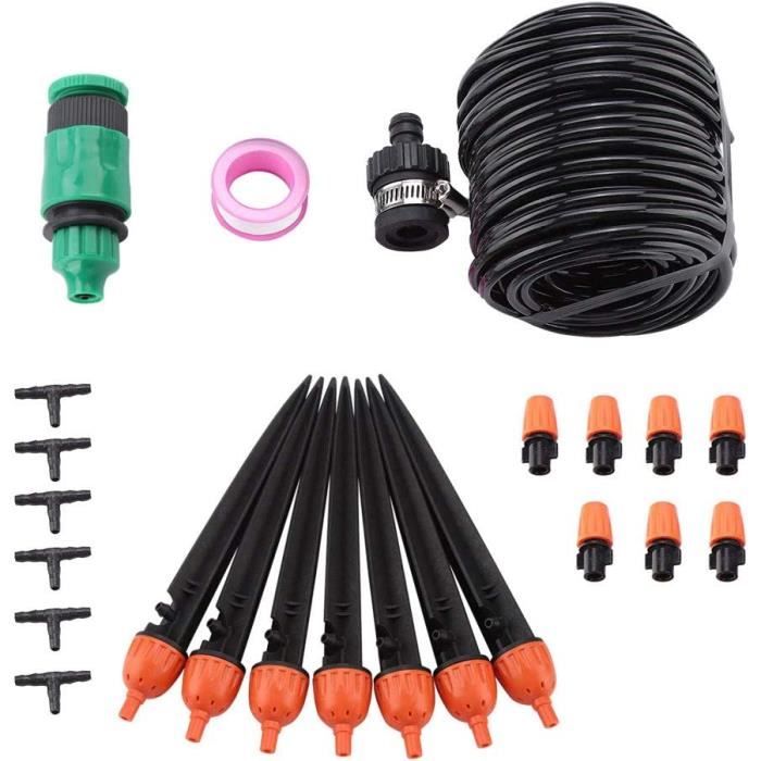 16 Pièces T D'Irrigation Goutte à Goutte - Connexion Rapide Double Joint Pour Jardin Potager Serre
