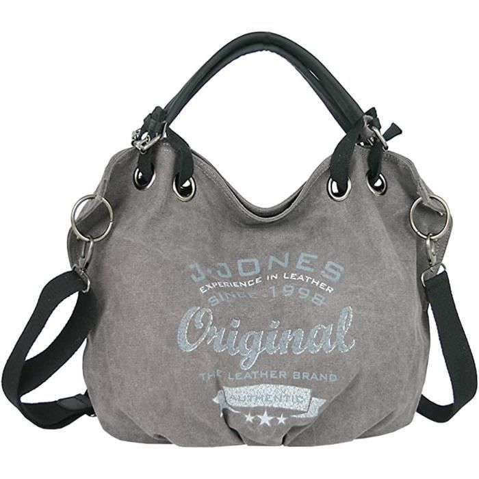 Sac Bandoulière Femme Vintage David Jones En Toile, Motif Floral, Occasion En Bon état