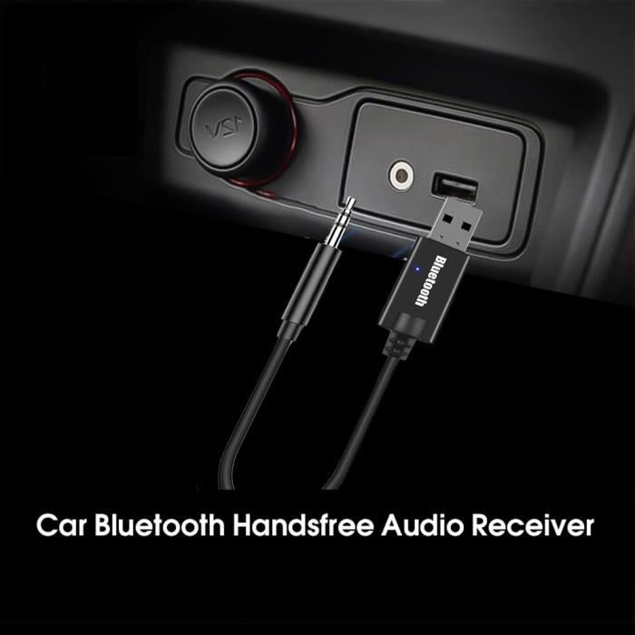 Jack Black Bluetooth AUX Audio Musique Récepteur De Voiture Kit
