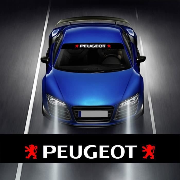Peugeot -Avant de voiture Pare Soleil Arrière Pare Brise Autocollant  Autocollants Réfléchissants De Voiture Pour Peugeot 107 108 206 - Cdiscount  Auto