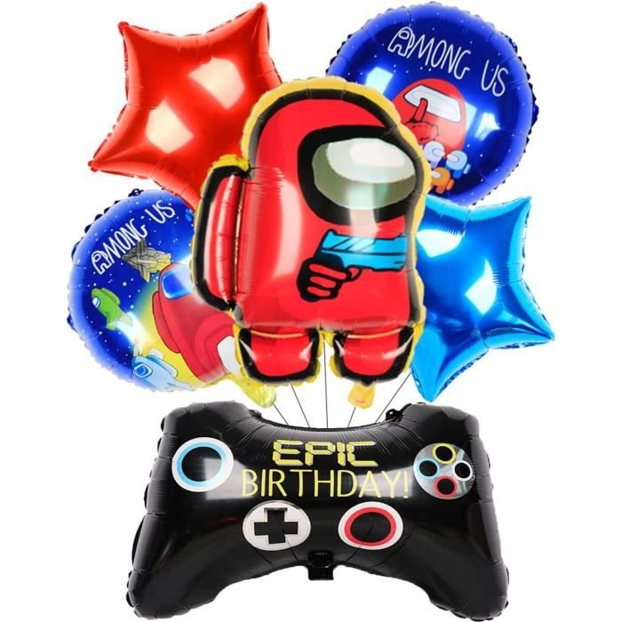 56 Pièces Kit Fête Thème Jeu Vidéo – Sacs Cordon, Bracelets, Porte-clés, Tatouages Lumineux, Nappe – Pour Anniversaire Gamer