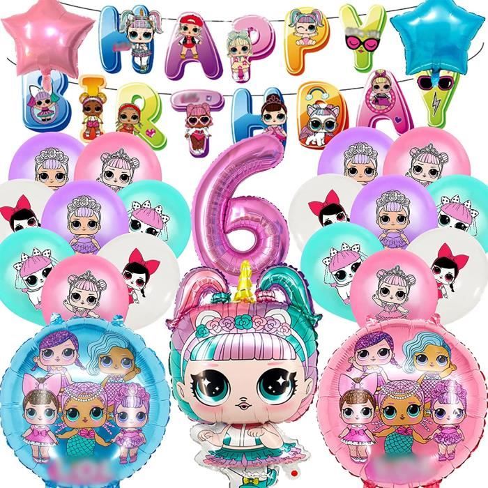 Lol Décorations Anniversaire Fête Garçon Fille 7 Ans,Surprise Enfant Ballons Anniv Deco,Party