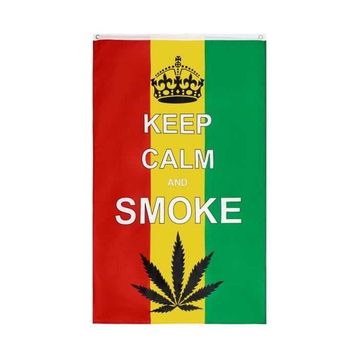 Drapeau Feuille De L Herbe Reggae Rasta Pour Bar Fete Festival De Musique Boutique De Tatouage 4 Cdiscount Maison