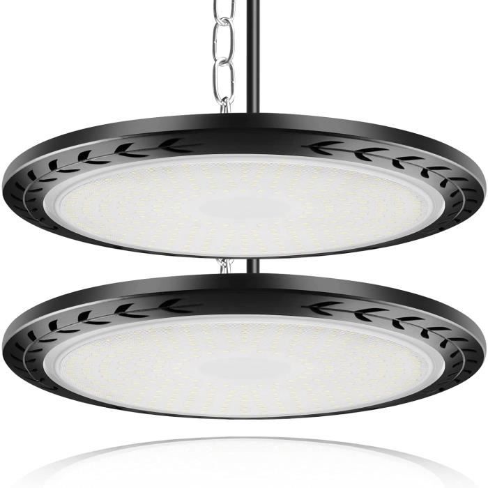 Lumière UFO LED High Bay 100W 10000LM 6500K - Éclairage Industriel Étanche IP65
