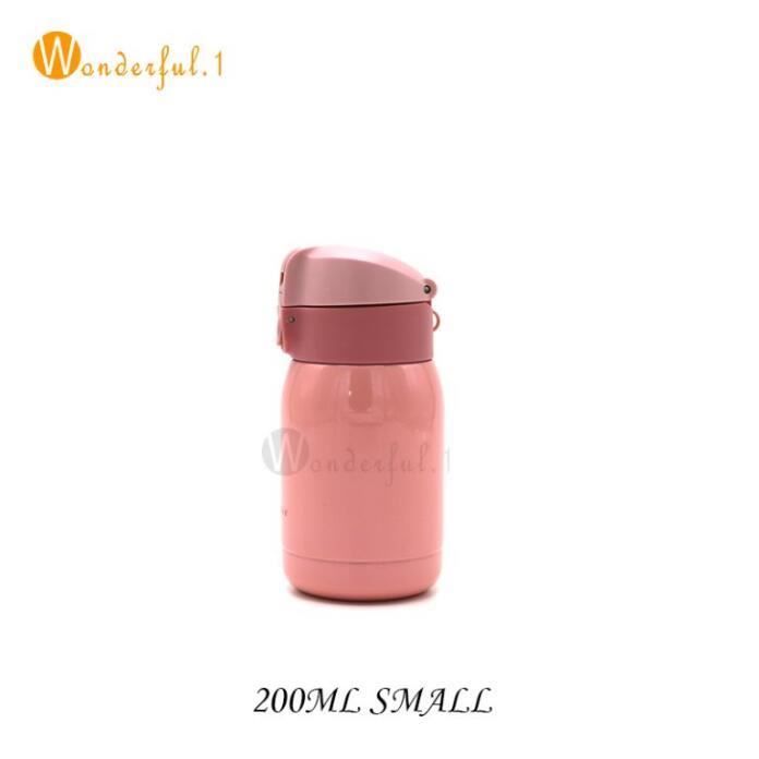TANGT Mini bouteille isotherme de 200 ml - Bouteille d'eau isotherme sans  fuite - Bouteille d'eau chaude et froide - Pour filles, garçons, adultes  (rose) : : Cuisine et Maison