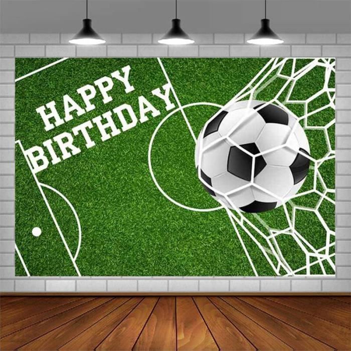 Set Vaisselle Fête Football 50 Pièces - Assiettes, Verres, Serviettes Pour 10 Personnes - Décoration Anniversaire