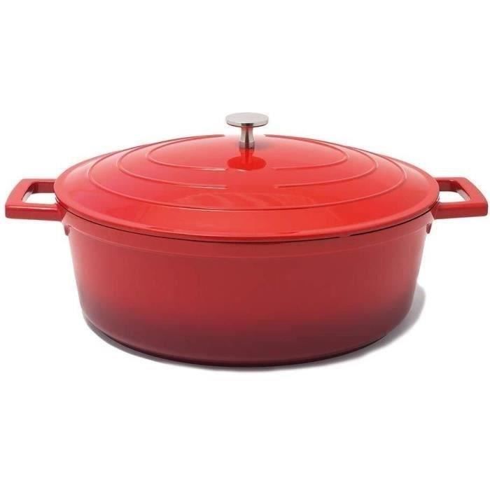 Cocotte ovale NUAGE + couvercle - 6 6 Lt 32 x 25 cm