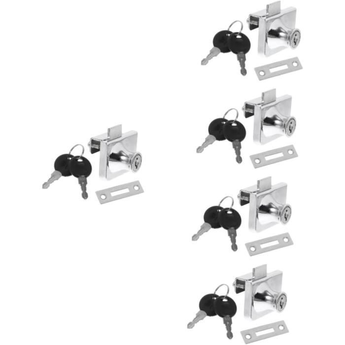 Serrure à Visser Pour Meuble Gedotec Piccolo Nova - Tige Rotative, Dimensions 4cm, Finition Argent Mat