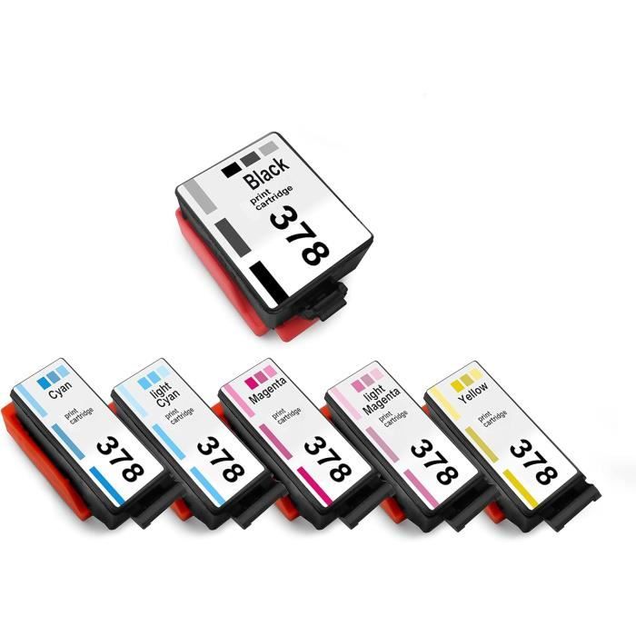 Yongairuink 378XL/478XL Tintenpatronen 6er Pack – Ersatz Für Epson Expression Photo HD XP-15000