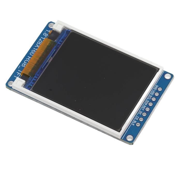 PAR- Panneau d'affichage LCD TFT Écran LCD couleur Interface SPI 1,8 pouces  Écran LCD couleur TFT 128 x 160 pour - Cdiscount Bricolage