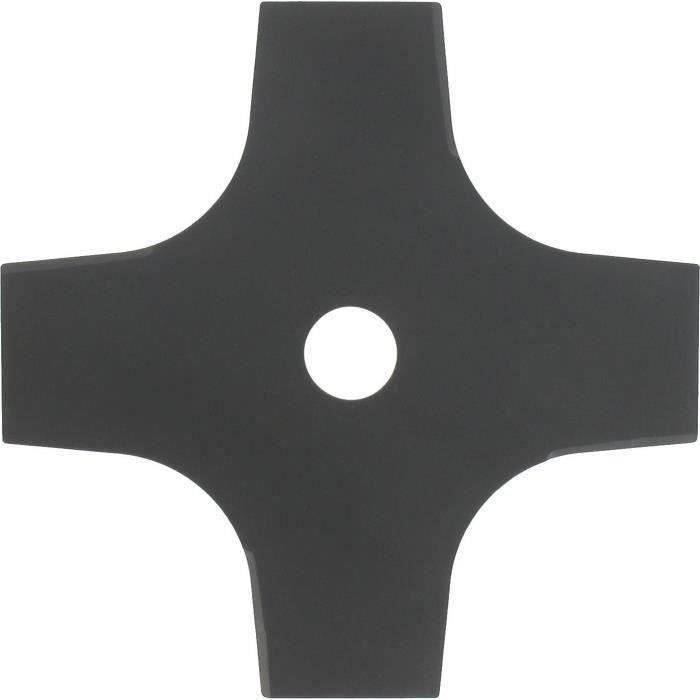 Lame 4 dents évidées adaptable pour débroussailleuse - Coupe de 200mm, alésage: 25,4mm, épaisseur: 1