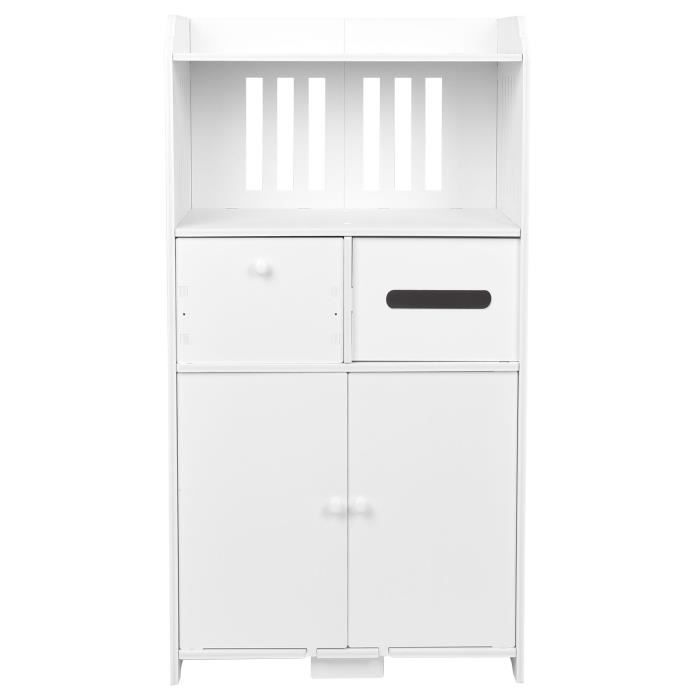 Armoire De Rangement Salle De Bain, Autonome, 2 Portes, Multicouleur, Neuve