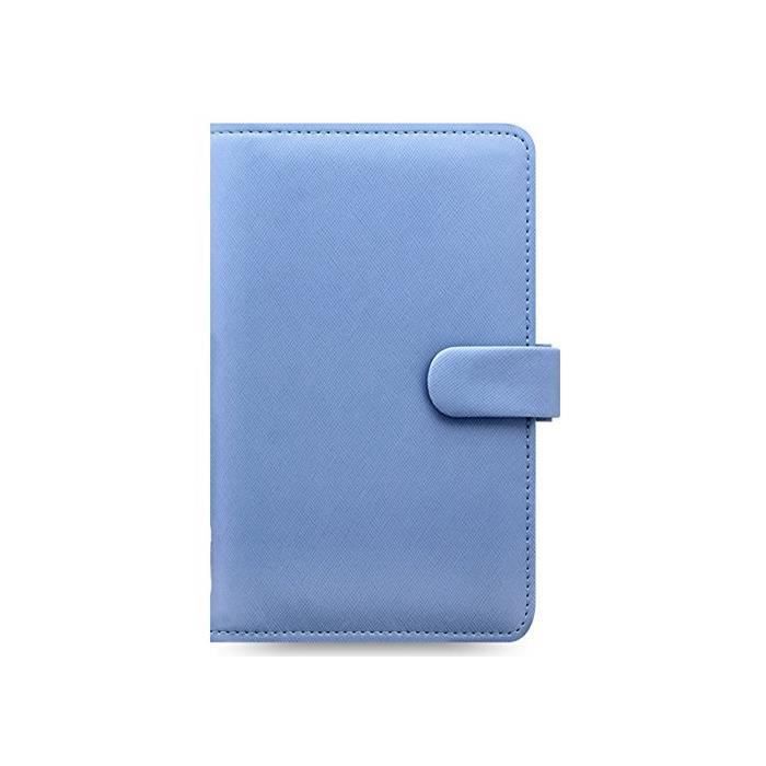 Agenda Organiseur FILOFAX Saffiano Format A5 - Couleur Framboise - Fermeture Patte Pression, Passant Stylo