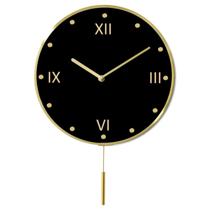 Horloge MuraleHorloge Murale À Chiffres Romains En Métal, Rétro