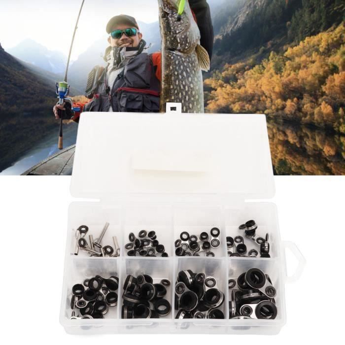 ALL05790anneau de guidage de canne à pêche 80pcs ensemble d