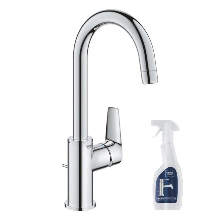 Grohe Robinet lavabo avec tirette et vidage Start Edge avec nettoyant