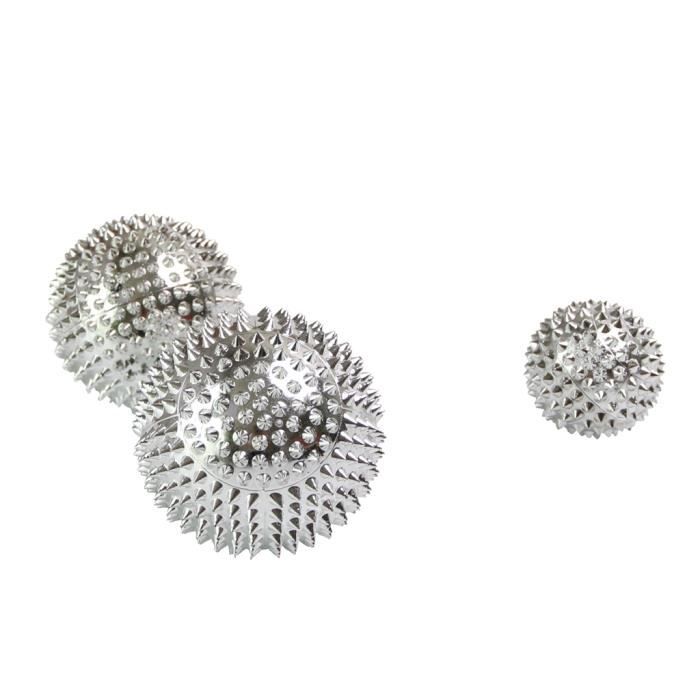 2 Boules D'acupression Magnétiques Or 55mm - Massage Des Mains Et énergie - Chi-Enterprise