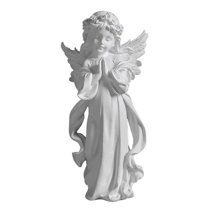 Figurines En Resine Ange Gardien Europeen Ornements Artisanat Mobilier D Affichage Home Office Decor Vieux Blanc Cdiscount Maison