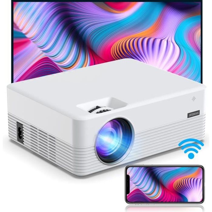 JEEMAK Vidéoprojecteur Portable Android 9.0 RAM 2GB/ ROM 16GB,1080P