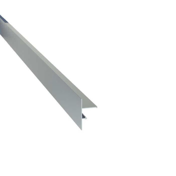 Profilé de finition clipsable pour terrasse sur plots - Jouplast - Gris - 70 mmmm