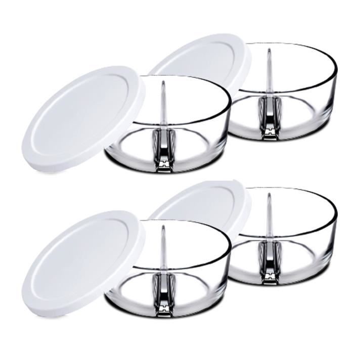 JUANIO - Lot De 2 Bouteilles En Verre Avec Bouchon à Vis - 50 Cl, Idéales Pour Eau, Jus Ou Vin