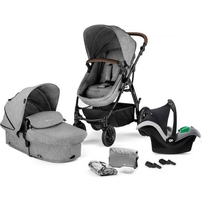 Moov Poussette combinée 3-en-1 multifonctions siège-auto Gris