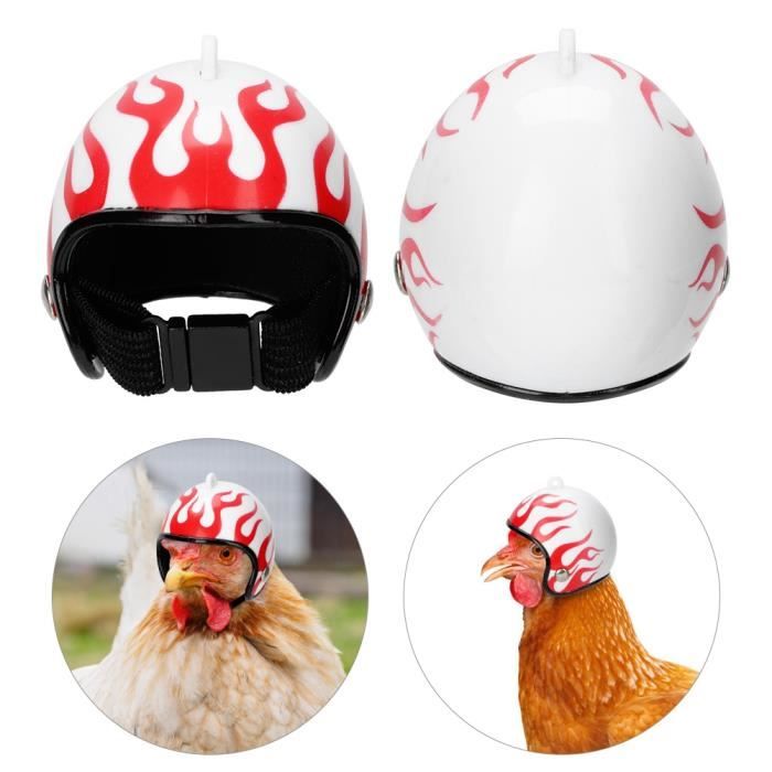 Lv Life Casque De Poulet Drole Protection Poule Casque De Securite Oiseau Chapeau De Securite Accessoire De Poulet Flamme Rac Cdiscount